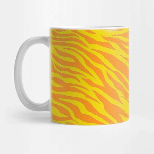 Tiger Print Two Toned Yellow by ValinaMoonCreations